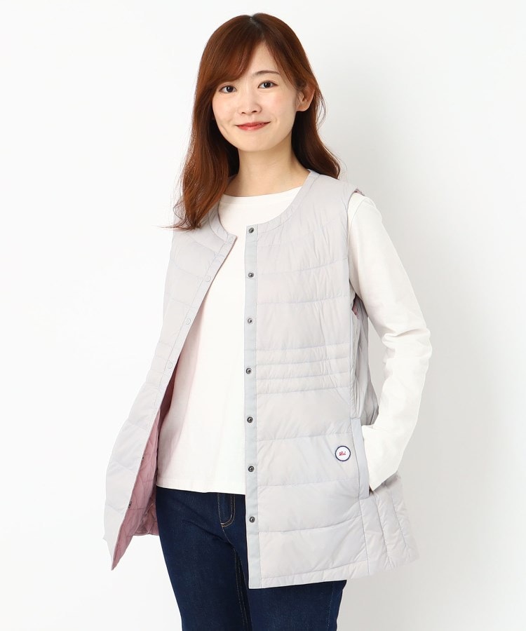 ルイシャンタン(Lui Chantant)の【売れ筋／人気の／ロング丈】スタンドカラーインナーダウン グレー(012)