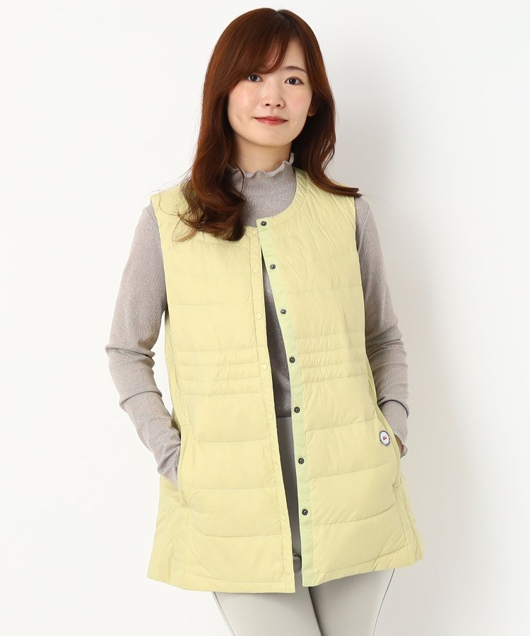 ルイシャンタン(Lui Chantant)の【売れ筋／人気の／ロング丈】スタンドカラーインナーダウン イエロー(031)