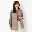 ルイシャンタン(Lui Chantant)の【売れ筋／人気の／ロング丈】スタンドカラーインナーダウン キャメルブラウン(041)