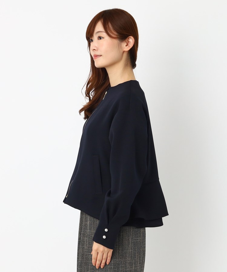 ルイシャンタン(Lui Chantant)の【日本製／洗える】軽いジャカードブルゾン2