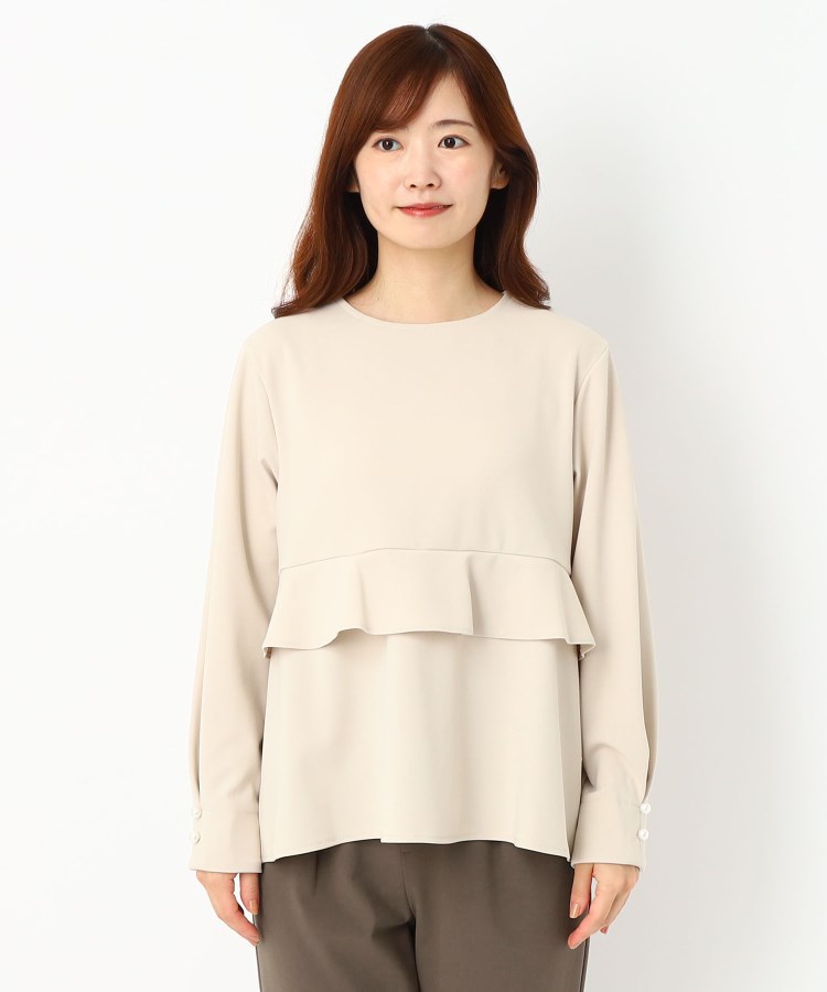 ルイシャンタン(Lui Chantant)の【日本製／洗える】シワになりにくいAラインカットソー1