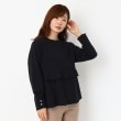 ルイシャンタン(Lui Chantant)の【日本製／洗える】シワになりにくいAラインカットソー ブラック(019)