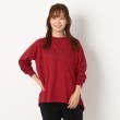 ルイシャンタン(Lui Chantant)の【洗える／メッセージロゴ】ビッグシルエットロンTEE レッド(063)