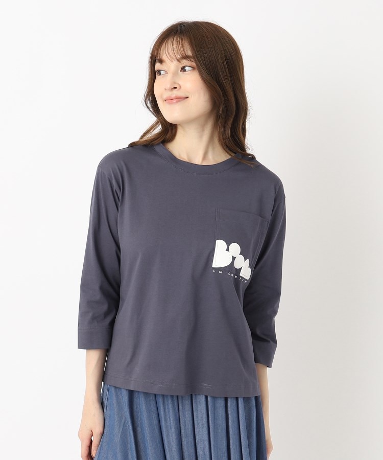 ルイシャンタン(Lui Chantant)の【洗える／七分袖】デザインプリントカットソー8