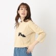 ルイシャンタン(Lui Chantant)の【洗える／七分袖】デザインプリントカットソー イエロー(031)