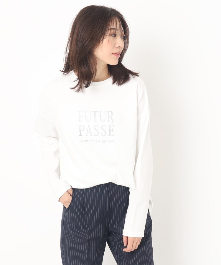 ルイシャンタン(Lui Chantant)の【洗える】メッセージロゴロンTEE7