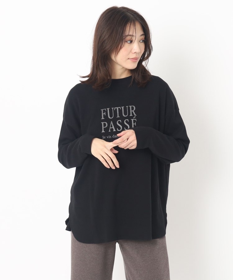 ルイシャンタン(Lui Chantant)の【洗える】メッセージロゴロンTEE11