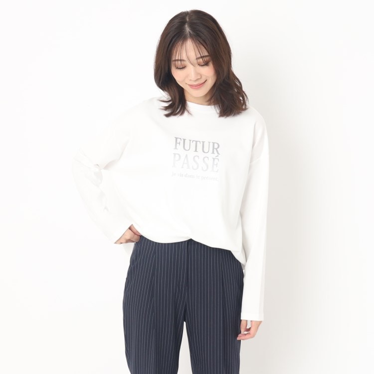 ルイシャンタン(Lui Chantant)の【洗える】メッセージロゴロンTEE カットソー