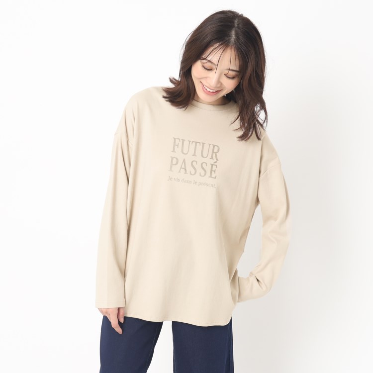 ルイシャンタン(Lui Chantant)の【洗える】メッセージロゴロンTEE カットソー