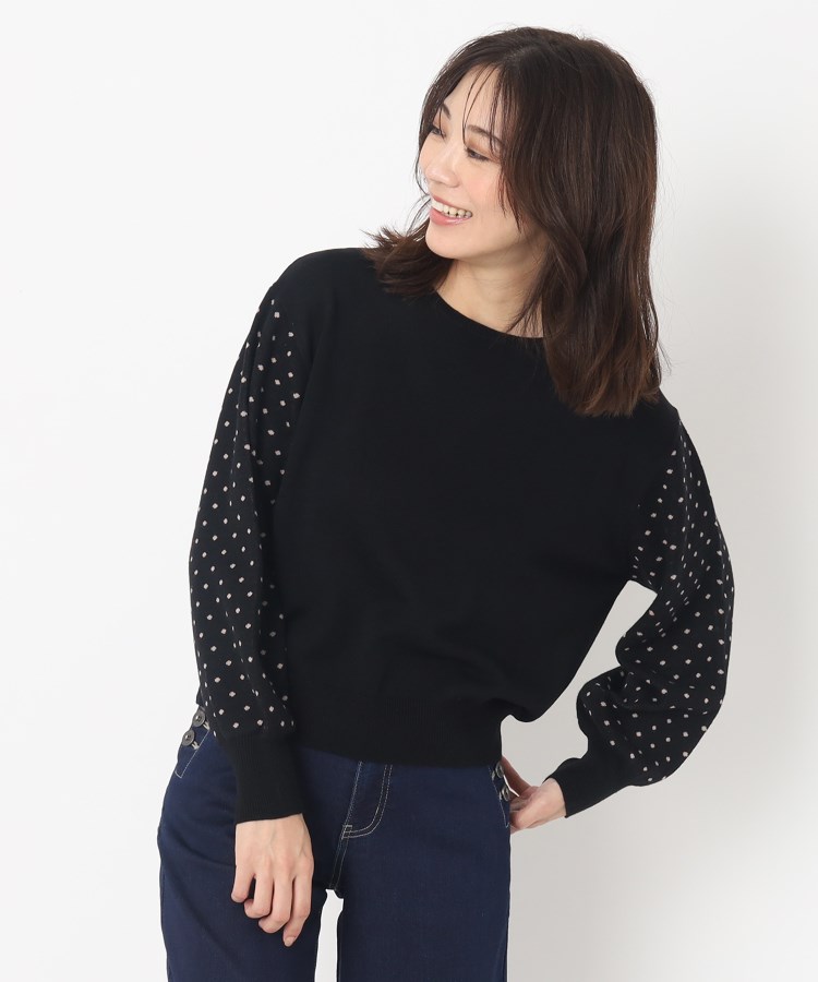 ルイシャンタン(Lui Chantant)の【セットアップ可／ニット】ドットジャカードプルオーバー12