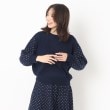 ルイシャンタン(Lui Chantant)の【セットアップ可／ニット】ドットジャカードプルオーバー ブルー(493)