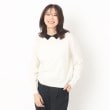ルイシャンタン(Lui Chantant)の【配色衿／ニット】プルオーバー ホワイト(501)