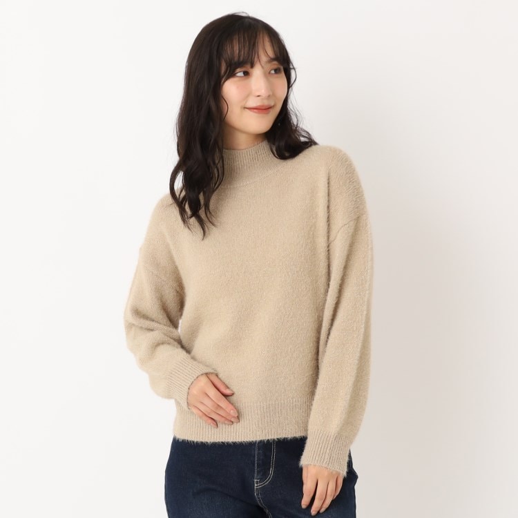 ルイシャンタン(Lui Chantant)の【あったかい／上品なキラキラ】ラメファーセーター ニット/セーター