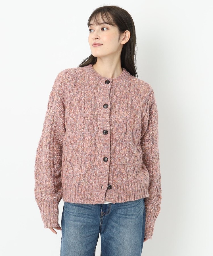 ルイシャンタン(Lui Chantant)の【あったかい／トレンド感】キャンディミックスカーディガン ピンク(171)