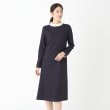 ルイシャンタン(Lui Chantant)の【洗える／日本製】ポンチジャージワンピース ブルー(593)
