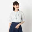 ルイシャンタン(Lui Chantant)の【リバティ／日本製／洗える】コットンリバティブラウス ブルー(191)