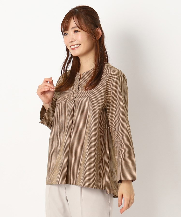 ルイシャンタン(Lui Chantant)の【キーネック/日本製/洗える】ナチュラルコットンブラウス14