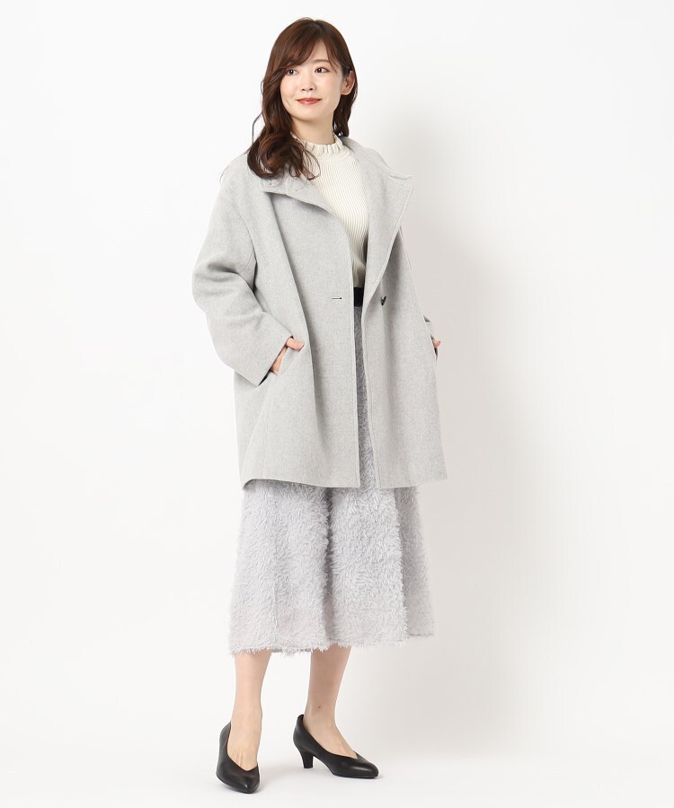大人気/あったかい/日本製】ウール混モッサシンプルテーラー 大人気/あったかい/日本製】ウール混モッサシンプルテーラー