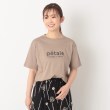 ルイシャンタン(Lui Chantant)の【接触冷感／ロゴ／日本製】フレンチロゴ半袖Tシャツ ブラウン(043)