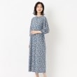 ルイシャンタン(Lui Chantant)の【日本製/洗える】フラワープリントボリュームワンピース ブルー(491)