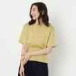 ルイシャンタン(Lui Chantant)の【接触冷感／洗える／日本製】半袖ロゴTシャツ イエロー(031)