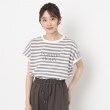 ルイシャンタン(Lui Chantant)の【無地・ボーダー／洗える】コットンロゴTシャツ1