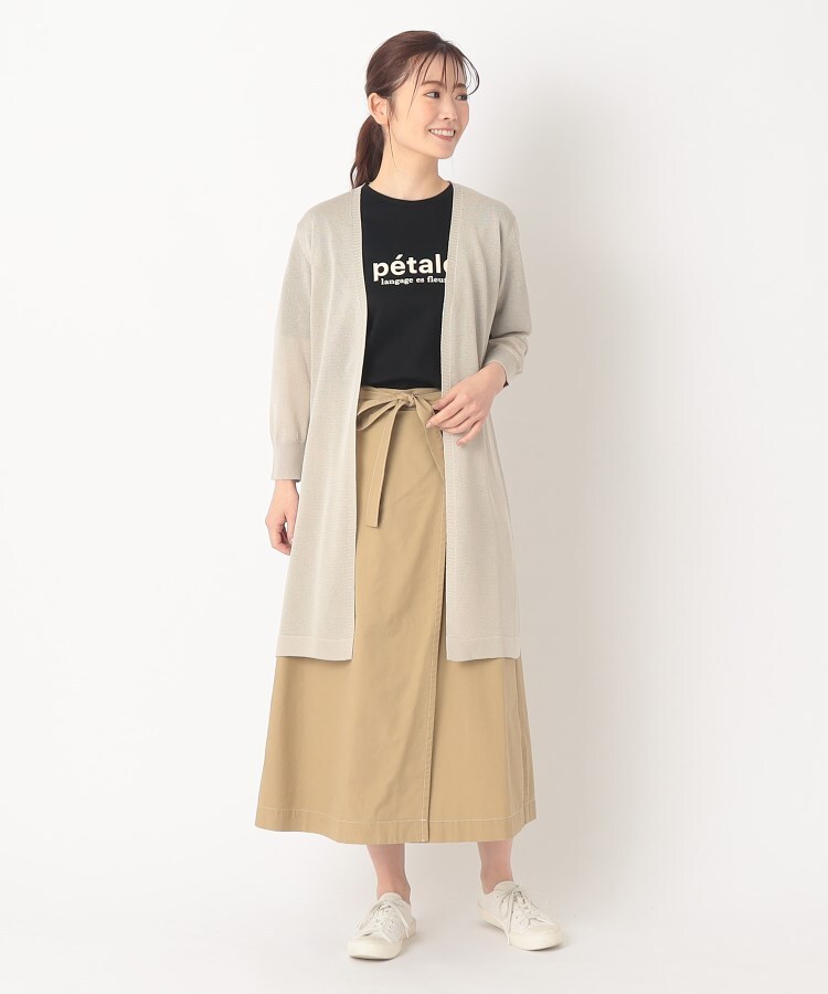 ルイシャンタン(Lui Chantant)の【軽い／洗える】ペーパーヤーンロングカーディガン20