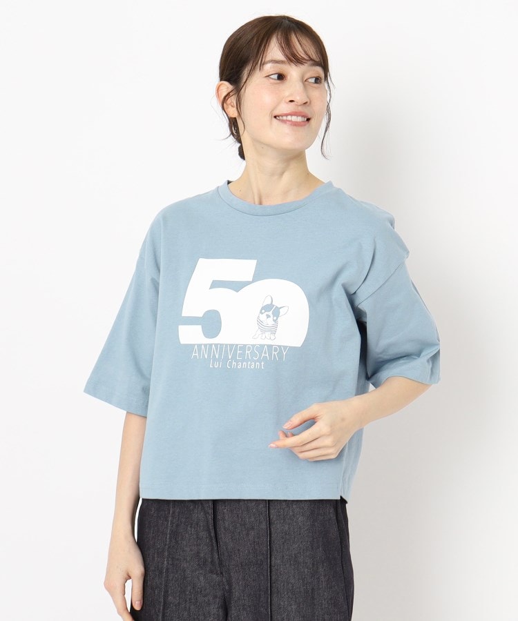 50周年/洗える/ルイちゃん】ドライタッチTEE フロントプリント 50周年/洗える/ルイちゃん】ドライタッチTEE フロントプリント