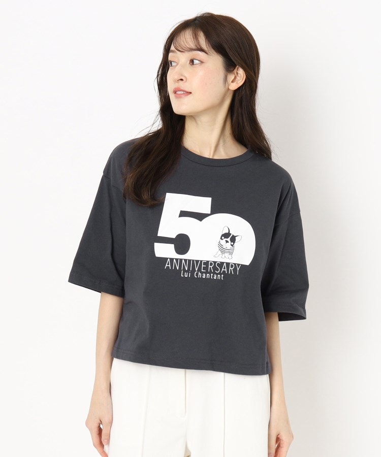 50周年/洗える/ルイちゃん】ドライタッチTEE フロントプリント 50周年/洗える/ルイちゃん】ドライタッチTEE フロントプリント