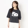 ルイシャンタン(Lui Chantant)の【50周年／洗える／ルイちゃん】ドライタッチTEE フロントプリント チャコールグレー(014)