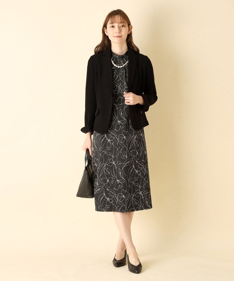 ルイシャンタン(Lui Chantant)の【セレモニー／華やか】ラインフラワー フレアーワンピース18