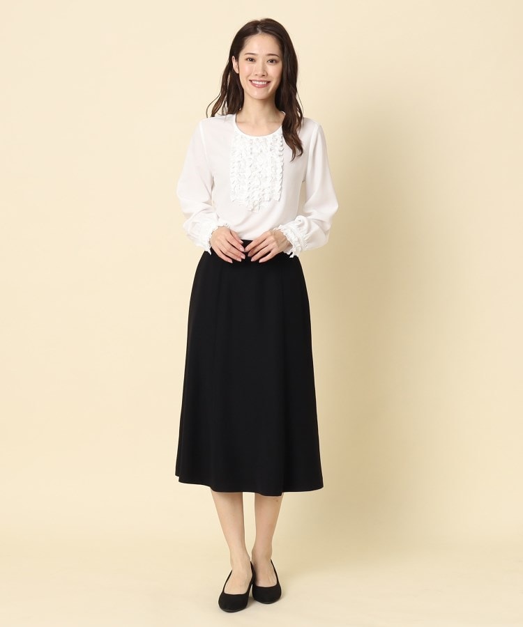ルイシャンタン(Lui Chantant)の【洗える／華やか】センターフリル ジョーゼットブラウス9