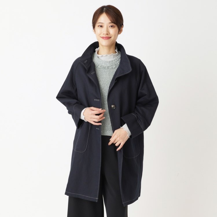 軽やか/日本製】コットンリネンクロス スプリングコート 軽やか/日本製】コットンリネンクロス スプリングコート