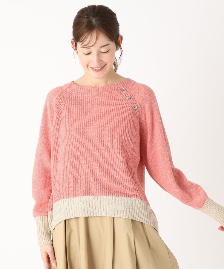 毛玉になりにくい】ラメメッシュニット/洗える(ニット/セーター 毛玉になりにくい】ラメメッシュニット/洗える(ニット/セーター