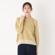 ルイシャンタン(Lui Chantant)の【上品な／日本製／春ニット】シルクウール混セーター イエロー(031)