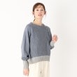 ルイシャンタン(Lui Chantant)の【上品な／日本製／春ニット】シルクウール混セーター ブルー(092)