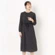 ルイシャンタン(Lui Chantant)の【洗える／日本製】ドット柄フレアシルエットワンピース ブラック(119)