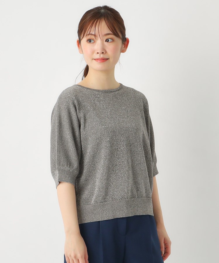 ルイシャンタン(Lui Chantant)の【洗える／7分袖】ラメ入りドルマンスリーブニット7