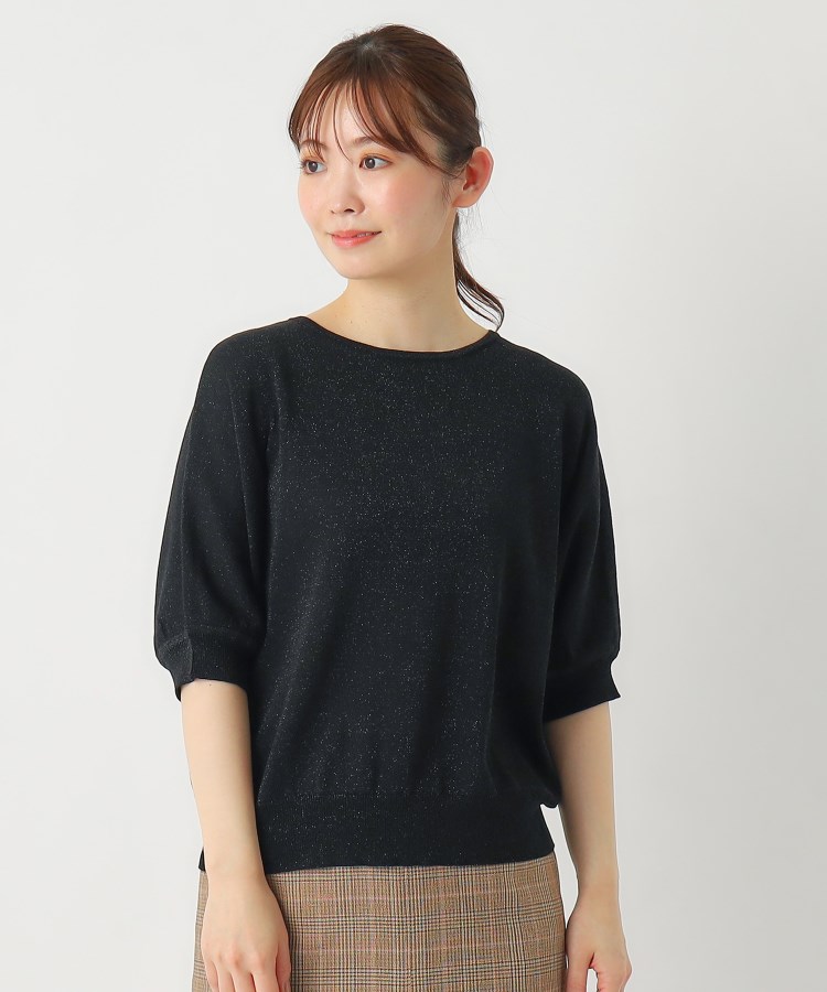 ルイシャンタン(Lui Chantant)の【洗える／7分袖】ラメ入りドルマンスリーブニット11