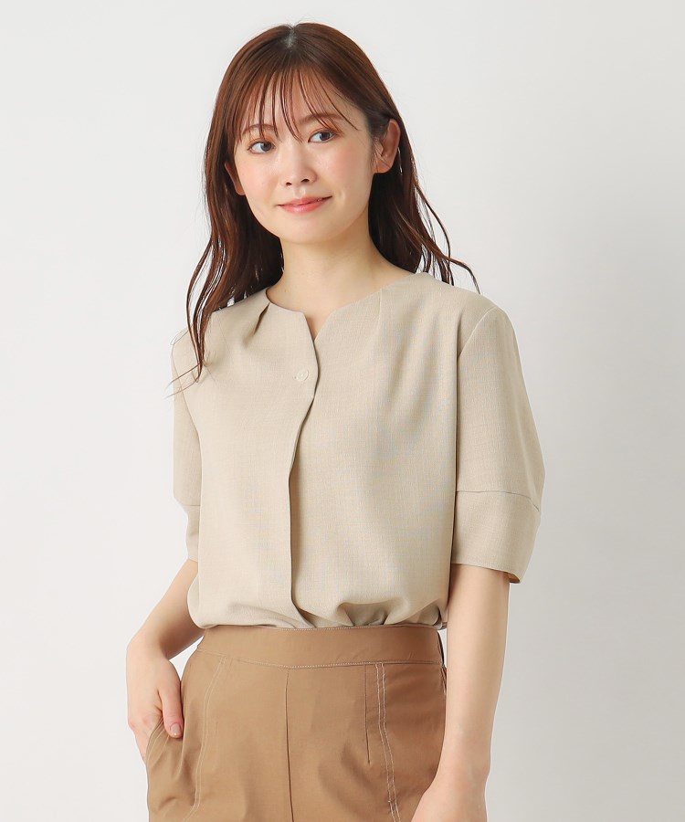 ルイシャンタン(Lui Chantant)の【セットアップ可／洗える／日本製】軽やかバスケットブラウス8