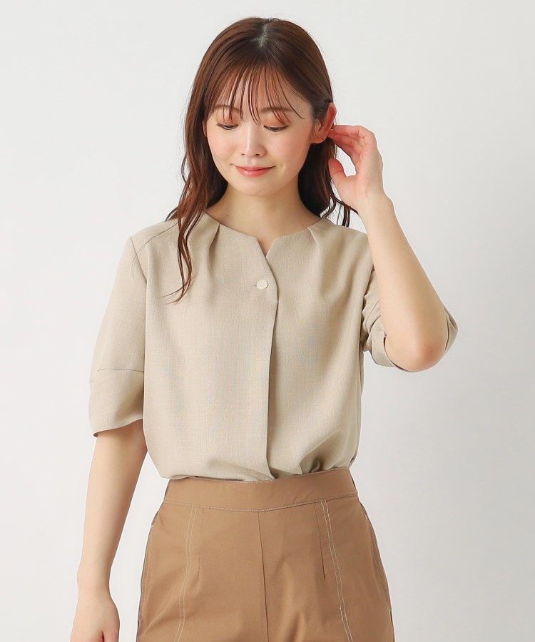 ルイシャンタン(Lui Chantant)の【セットアップ可／洗える／日本製】軽やかバスケットブラウス9