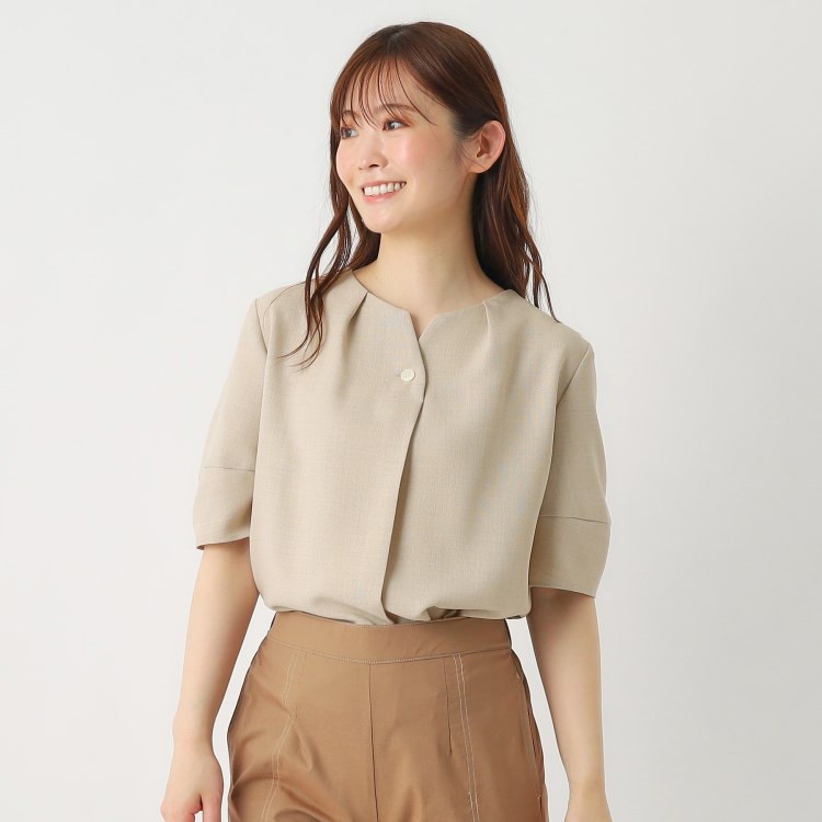 ルイシャンタン(Lui Chantant)の【セットアップ可／洗える／日本製】軽やかバスケットブラウス シャツ・ブラウス