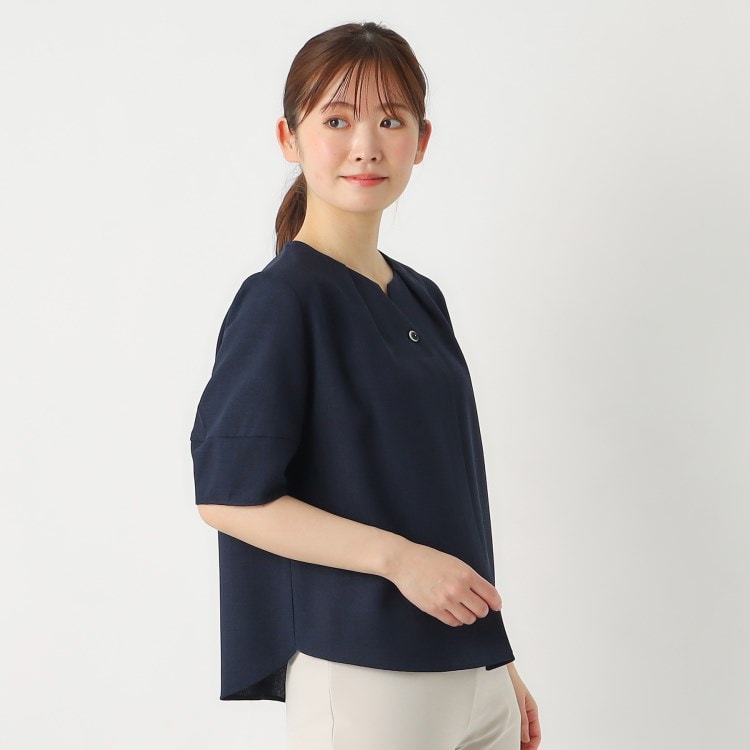 ルイシャンタン(Lui Chantant)の【セットアップ可／洗える／日本製】軽やかバスケットブラウス シャツ・ブラウス