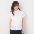 ルイシャンタン(Lui Chantant)の【洗える／無地／チェック／ストライプ】タイプライターシャツ ホワイト(001)