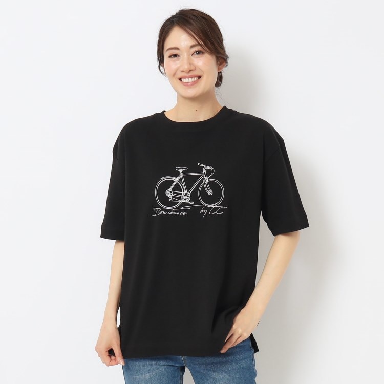 ルイシャンタン(Lui Chantant)の【洗える／無地／ボーダー】ジャージグラフィックTシャツ Ｔシャツ