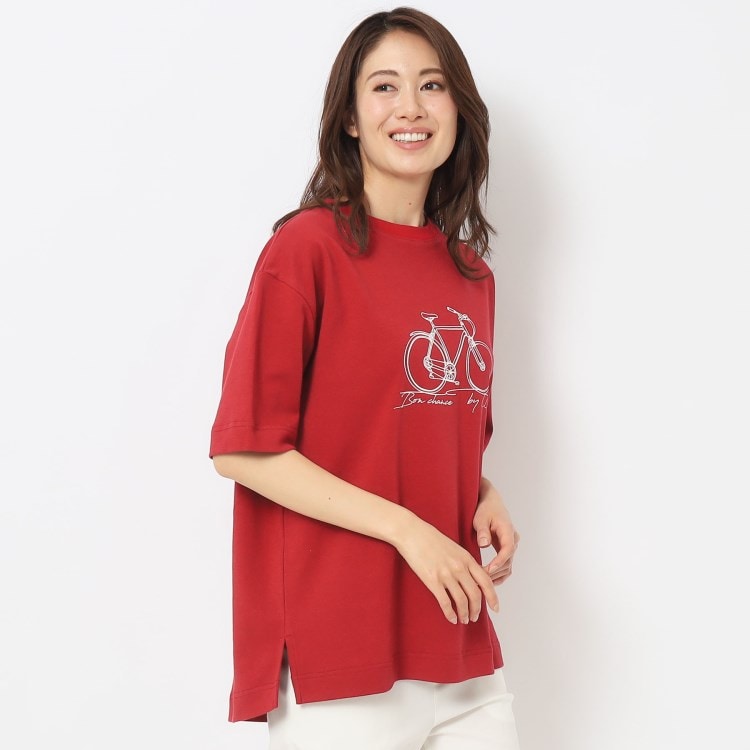 ルイシャンタン(Lui Chantant)の【洗える／無地／ボーダー】ジャージグラフィックTシャツ Ｔシャツ