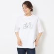 ルイシャンタン(Lui Chantant)の【洗える／無地／ボーダー】ジャージグラフィックTシャツ オフホワイト(003)