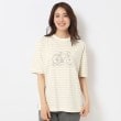 ルイシャンタン(Lui Chantant)の【洗える／無地／ボーダー】ジャージグラフィックTシャツ ライトベージュ(351)