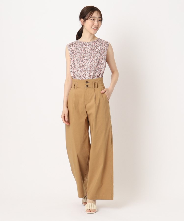 ルイシャンタン(Lui Chantant)の【洗える／接触冷感】ネオバックラッシュワイドパンツ10