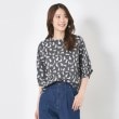 ルイシャンタン(Lui Chantant)の【ネコ／フラワー／日本製／洗える】リバティカットソー ブラック(419)